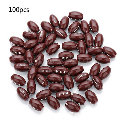 100 бр. Акрилна топка за тенис Бейзбол Ръгби Футбол Баскетбол Кръгли мъниста 12 мм Спортна топка за пони Дистанционни мъниста Направи си сам изработка на бижута