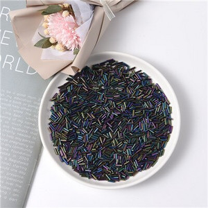 300Gb 2x6mm Taisnas Bugles Brīvi stikla sēklu starplikas caurule Leptospira krelles rotaslietu izgatavošanai DIY apģērbu šūšanas piederumi