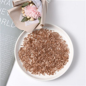 300Gb 2x6mm Taisnas Bugles Brīvi stikla sēklu starplikas caurule Leptospira krelles rotaslietu izgatavošanai DIY apģērbu šūšanas piederumi