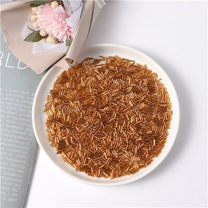 300Gb 2x6mm Taisnas Bugles Brīvi stikla sēklu starplikas caurule Leptospira krelles rotaslietu izgatavošanai DIY apģērbu šūšanas piederumi