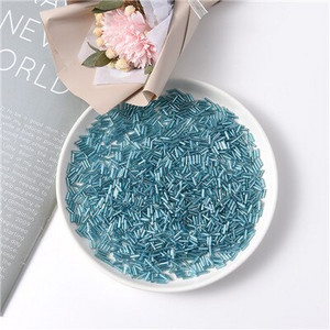 300Gb 2x6mm Taisnas Bugles Brīvi stikla sēklu starplikas caurule Leptospira krelles rotaslietu izgatavošanai DIY apģērbu šūšanas piederumi