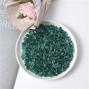 300Gb 2x6mm Taisnas Bugles Brīvi stikla sēklu starplikas caurule Leptospira krelles rotaslietu izgatavošanai DIY apģērbu šūšanas piederumi