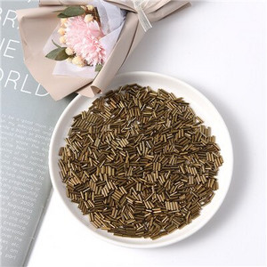 300Gb 2x6mm Taisnas Bugles Brīvi stikla sēklu starplikas caurule Leptospira krelles rotaslietu izgatavošanai DIY apģērbu šūšanas piederumi