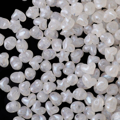 9-12mm 50 buc. Mărgele acrilice de culoare macaron în formă de inimă de stea cu mărgele cu găuri Charms brăţară colier margele pentru realizarea de bijuterii DIY