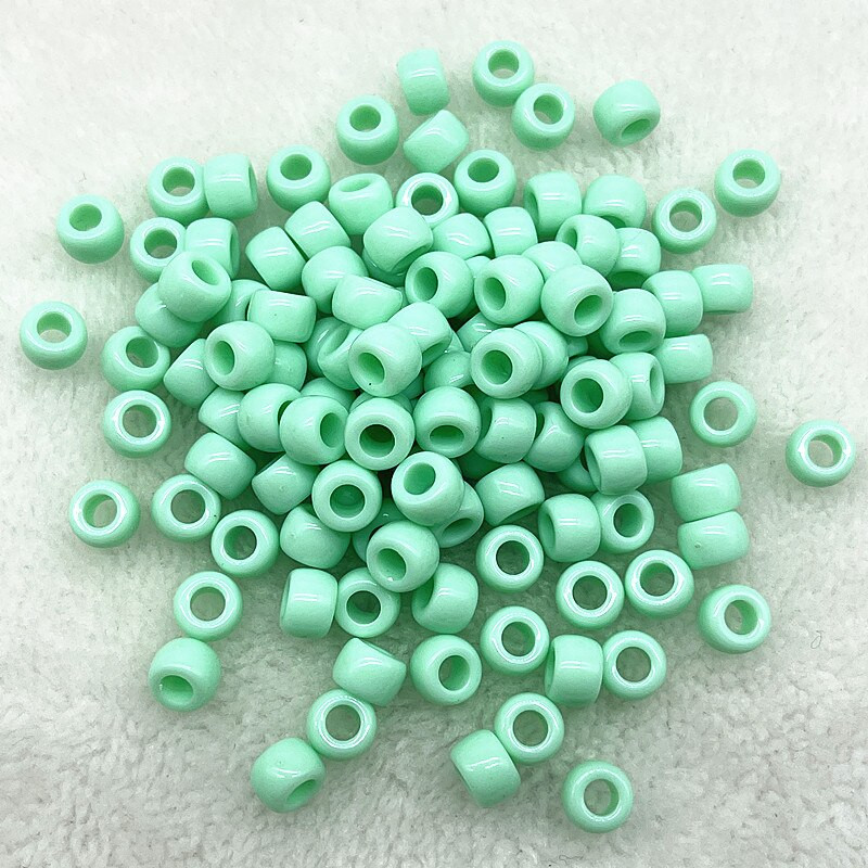 50 бр./лот 6X9 мм акрилни мъниста с големи дупки, дистанционни разхлабени мъниста за изработка на бижута Направи си сам ръчно изработени аксесоари за дрехи