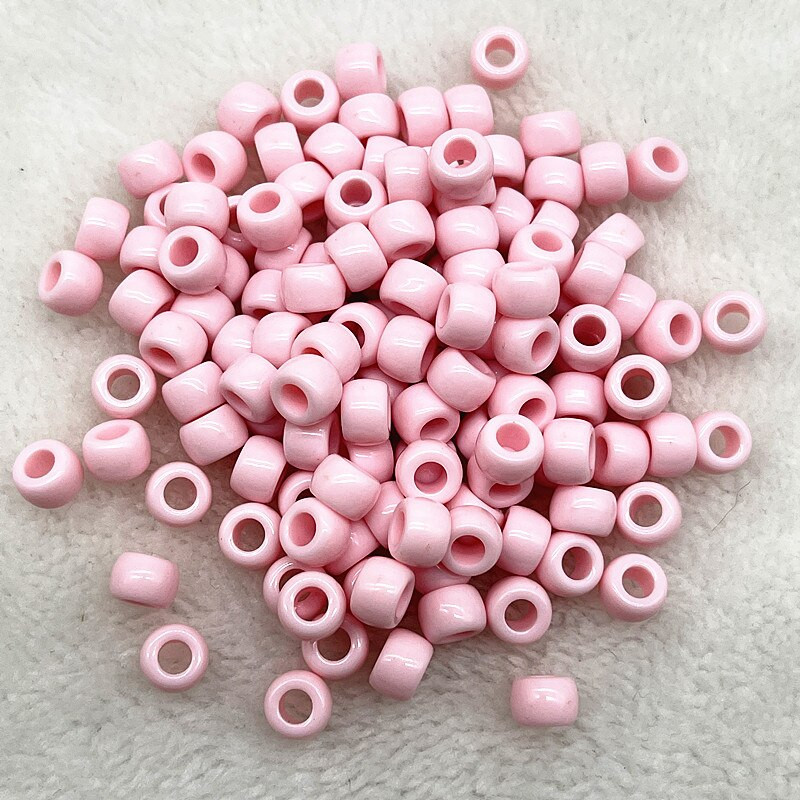 50 бр./лот 6X9 мм акрилни мъниста с големи дупки, дистанционни разхлабени мъниста за изработка на бижута Направи си сам ръчно изработени аксесоари за дрехи