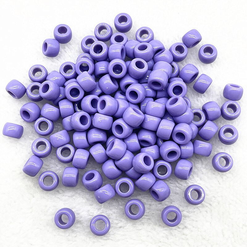 50 бр./лот 6X9 мм акрилни мъниста с големи дупки, дистанционни разхлабени мъниста за изработка на бижута Направи си сам ръчно изработени аксесоари за дрехи