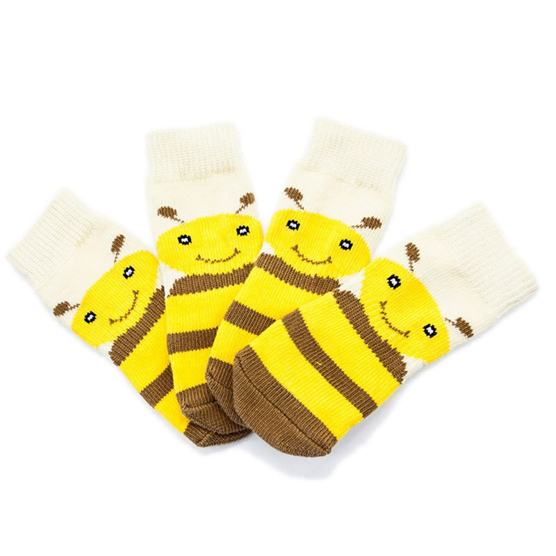 4 buc. pantofi caldi pentru câini, moi pentru câini mari, șosete calde pentru câini, pentru interior, în aer liber, pantofi anti-alunecare pentru câini, șosete pentru câini, protector pentru labe pentru animale de companie