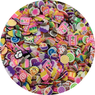 500 buc/lot, 3mm-6mm, culori amestecate, felii de argilă, în formă de fructe, margele de argilă polimerică pentru realizarea de bijuterii DIY, realizate manual, jucării pentru slime.