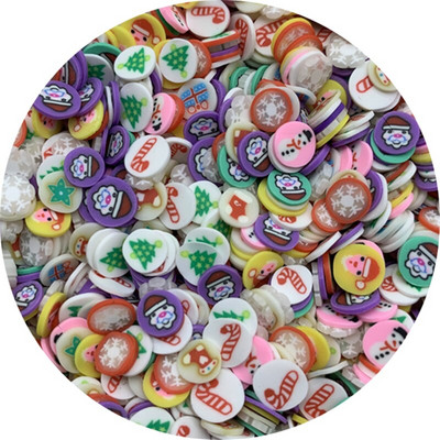 500 buc/lot, 3mm-6mm, culori amestecate, felii de argilă, în formă de fructe, margele de argilă polimerică pentru realizarea de bijuterii DIY, realizate manual, jucării pentru slime.