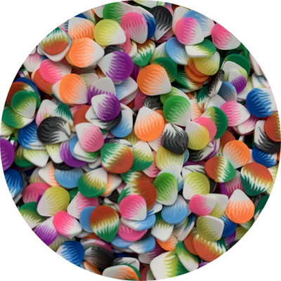 500 buc/lot, 3mm-6mm, culori amestecate, felii de argilă, în formă de fructe, margele de argilă polimerică pentru realizarea de bijuterii DIY, realizate manual, jucării pentru slime.