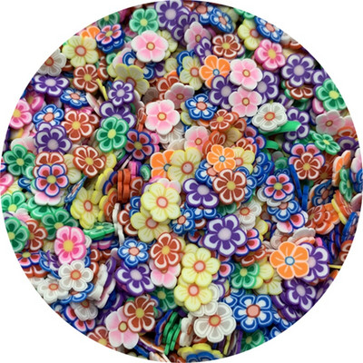 500 buc/lot, 3mm-6mm, culori amestecate, felii de argilă, în formă de fructe, margele de argilă polimerică pentru realizarea de bijuterii DIY, realizate manual, jucării pentru slime.