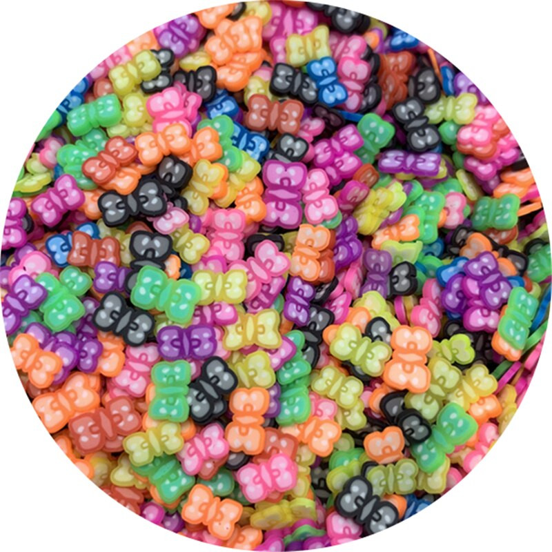 500 buc/lot, 3mm-6mm, culori amestecate, felii de argilă, în formă de fructe, margele de argilă polimerică pentru realizarea de bijuterii DIY, realizate manual, jucării pentru slime.