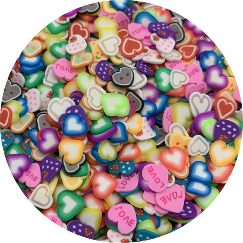 500 buc/lot, 3mm-6mm, culori amestecate, felii de argilă, în formă de fructe, margele de argilă polimerică pentru realizarea de bijuterii DIY, realizate manual, jucării pentru slime.