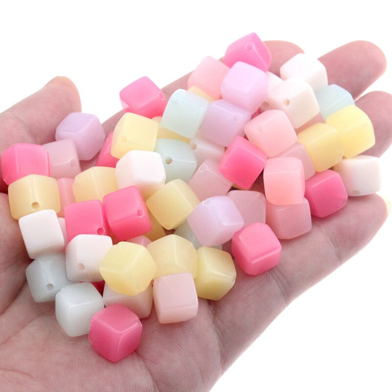 25 buc. margele acrilice de culoare bomboană, bile libere de 10 mm, margele distanțiere pentru îmbrăcăminte, decorați bricolaj, colier, brățară, accesorii lucrate manual