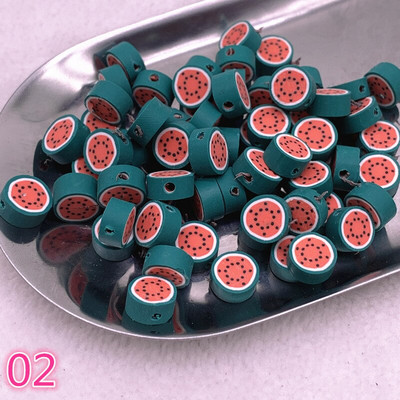 UUS 30 tk/partii 10 mm puuviljad/lilled helmed polümeersavist vahehoidik lahtised helmed ehete valmistamiseks DIY käsitsi valmistatud käevõru tarvikud