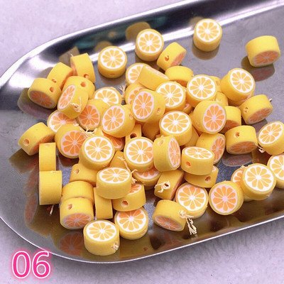 UUS 30 tk/partii 10 mm puuviljad/lilled helmed polümeersavist vahehoidik lahtised helmed ehete valmistamiseks DIY käsitsi valmistatud käevõru tarvikud