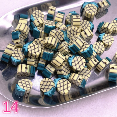 UUS 30 tk/partii 10 mm puuviljad/lilled helmed polümeersavist vahehoidik lahtised helmed ehete valmistamiseks DIY käsitsi valmistatud käevõru tarvikud