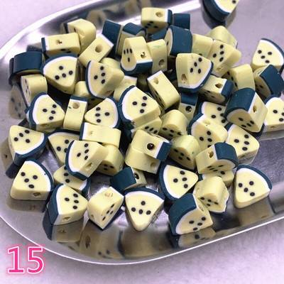 UUS 30 tk/partii 10 mm puuviljad/lilled helmed polümeersavist vahehoidik lahtised helmed ehete valmistamiseks DIY käsitsi valmistatud käevõru tarvikud