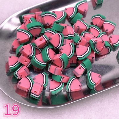 UUS 30 tk/partii 10 mm puuviljad/lilled helmed polümeersavist vahehoidik lahtised helmed ehete valmistamiseks DIY käsitsi valmistatud käevõru tarvikud