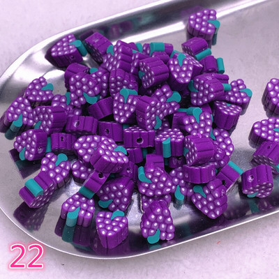 UUS 30 tk/partii 10 mm puuviljad/lilled helmed polümeersavist vahehoidik lahtised helmed ehete valmistamiseks DIY käsitsi valmistatud käevõru tarvikud