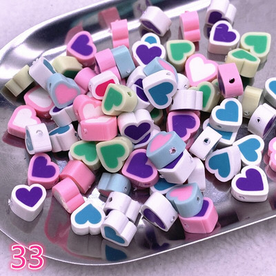 UUS 30 tk/partii 10 mm puuviljad/lilled helmed polümeersavist vahehoidik lahtised helmed ehete valmistamiseks DIY käsitsi valmistatud käevõru tarvikud