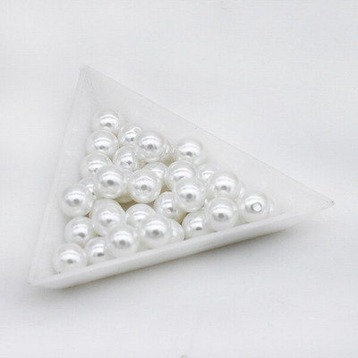 6/8/10//12MM margele acrilice distanțiere Perle ABS Jumătăți găuri Mărgele rotunde libere pentru fabricarea de bijuterii DIY articole de îmbrăcăminte Perle margele