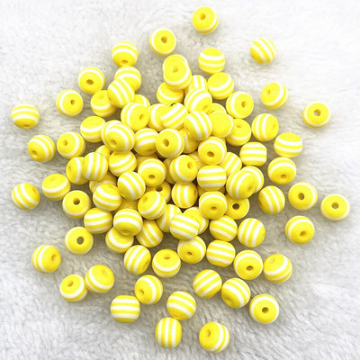 Нови 6 mm--12 mm кръгли мъниста от твърда смола Ивица дистанционни мъниста за изработка на бижута Направи си сам ръчно изработени аксесоари за дрехи