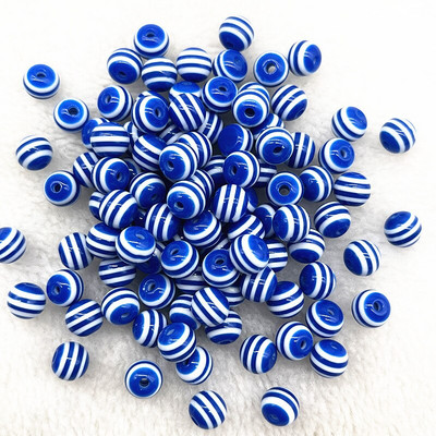 Нови 6 mm--12 mm кръгли мъниста от твърда смола Ивица дистанционни мъниста за изработка на бижута Направи си сам ръчно изработени аксесоари за дрехи