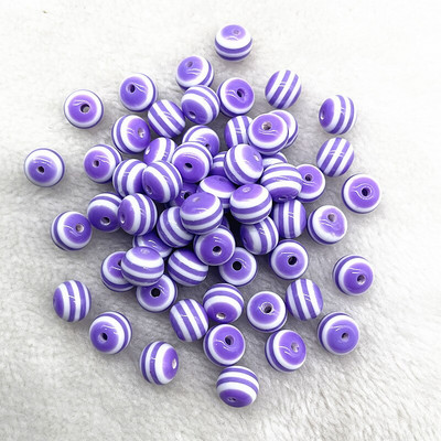 Нови 6 mm--12 mm кръгли мъниста от твърда смола Ивица дистанционни мъниста за изработка на бижута Направи си сам ръчно изработени аксесоари за дрехи