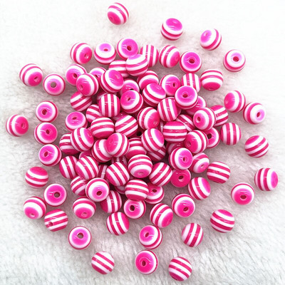 Нови 6 mm--12 mm кръгли мъниста от твърда смола Ивица дистанционни мъниста за изработка на бижута Направи си сам ръчно изработени аксесоари за дрехи