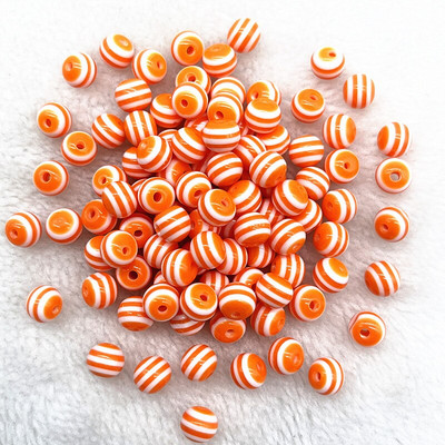 Нови 6 mm--12 mm кръгли мъниста от твърда смола Ивица дистанционни мъниста за изработка на бижута Направи си сам ръчно изработени аксесоари за дрехи