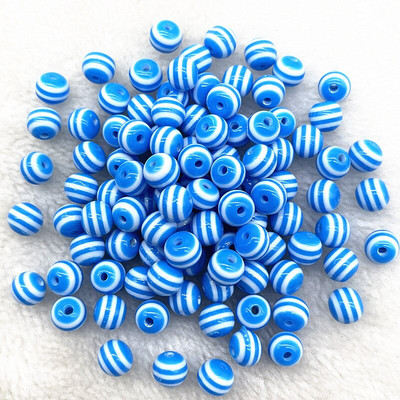 Нови 6 mm--12 mm кръгли мъниста от твърда смола Ивица дистанционни мъниста за изработка на бижута Направи си сам ръчно изработени аксесоари за дрехи