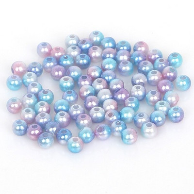 50-500 τμχ 4/6/8/10mm Πλαστικά ABS Απομίμηση Μαργαριταριών Χάντρες Στρογγυλές Χαλαρές Χάντρες για Διακόσμηση Λεύκωμα DIY Χειροποίητα είδη χειροτεχνίας