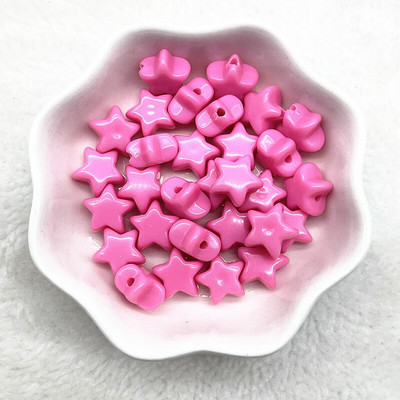30-120 bucăți, 12 mm, culoare bomboană, stea cu cinci colțuri, margele acrilice distanțiere libere pentru realizarea de bijuterii, accesorii de îmbrăcăminte lucrate manual.