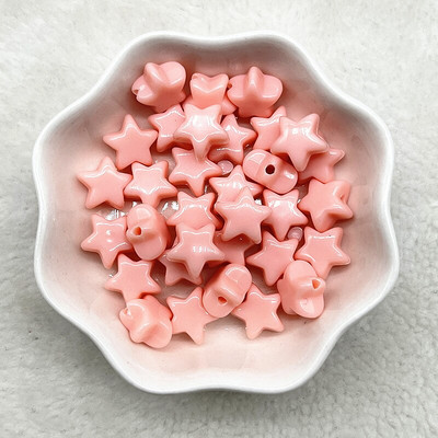 30-120 bucăți, 12 mm, culoare bomboană, stea cu cinci colțuri, margele acrilice distanțiere libere pentru realizarea de bijuterii, accesorii de îmbrăcăminte lucrate manual.