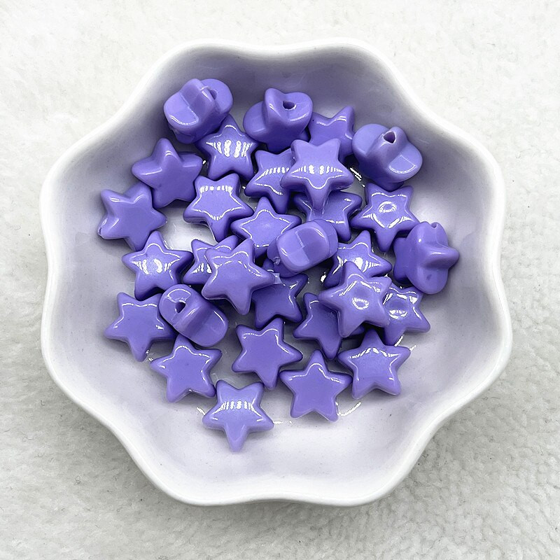 30-120 bucăți, 12 mm, culoare bomboană, stea cu cinci colțuri, margele acrilice distanțiere libere pentru realizarea de bijuterii, accesorii de îmbrăcăminte lucrate manual.