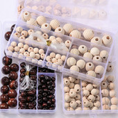 Ümmargused puidust helmed, 10/12/14/16/20 mm lahtised vahetükid, keskkonnasõbralikud naturaalset värvi helmed rõivaste ehete valmistamiseks isetegemise tarvikute jaoks