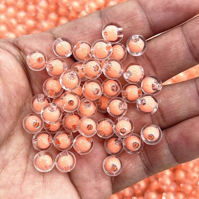 50 ks 8 mm okrúhle priehľadné akrylové korálky voľné dištančné korálky na výrobu šperkov DIY ručne vyrobené odevné doplnky