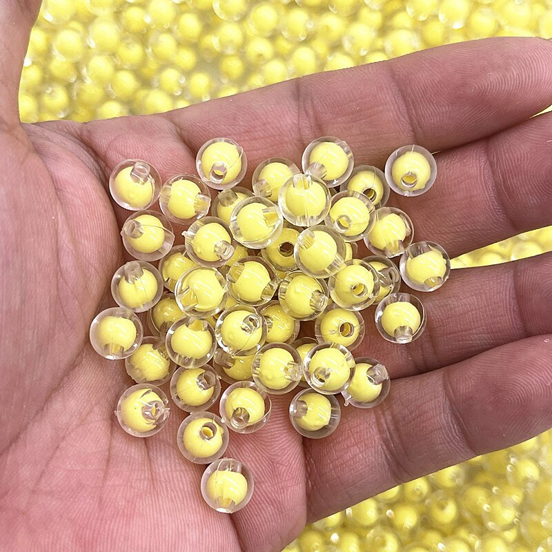 50 ks 8 mm okrúhle priehľadné akrylové korálky voľné dištančné korálky na výrobu šperkov DIY ručne vyrobené odevné doplnky