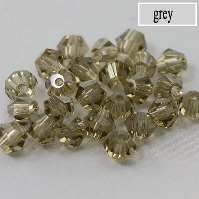 QIAO 4mm krištáľové bikonické korálky, trblietavé krištáľové šperky pre DIY náramok, náhrdelník, remeselné lesklé sklenené korálky, príslušenstvo