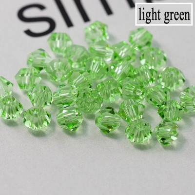 QIAO 4mm krištáľové bikonické korálky, trblietavé krištáľové šperky pre DIY náramok, náhrdelník, remeselné lesklé sklenené korálky, príslušenstvo