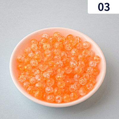 8/10/12 mm akrüülist perforeeritud pragudega helmed sirge auk Värvilised praod hajutatud helmed ABS-i imitatsiooniga pärlite isetehtud helmestega tarvikud