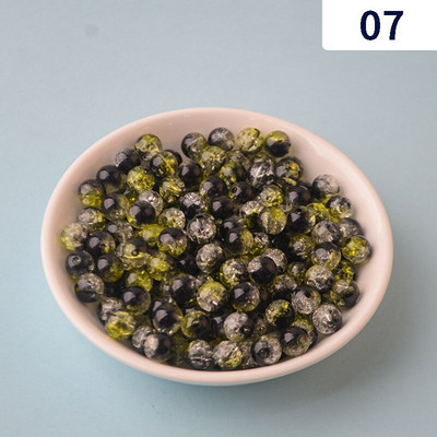 8/10/12 mm akrüülist perforeeritud pragudega helmed sirge auk Värvilised praod hajutatud helmed ABS-i imitatsiooniga pärlite isetehtud helmestega tarvikud