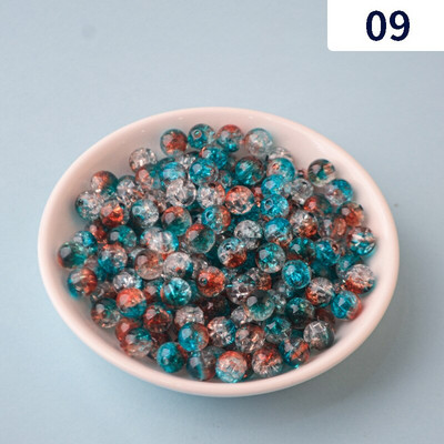 8/10/12 mm akrüülist perforeeritud pragudega helmed sirge auk Värvilised praod hajutatud helmed ABS-i imitatsiooniga pärlite isetehtud helmestega tarvikud