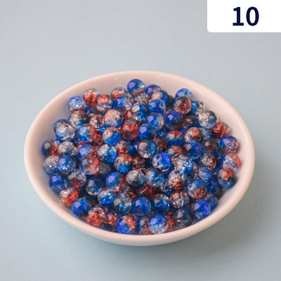 8/10/12 mm akrüülist perforeeritud pragudega helmed sirge auk Värvilised praod hajutatud helmed ABS-i imitatsiooniga pärlite isetehtud helmestega tarvikud