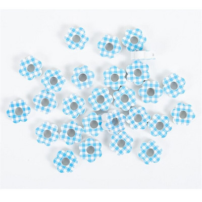 2,5-3CM kvetinové vajíčko v tvare veľkonočných drevených korálkov voľné farebné korálky na veľkonočné ručné práce DIY dekorácia darček