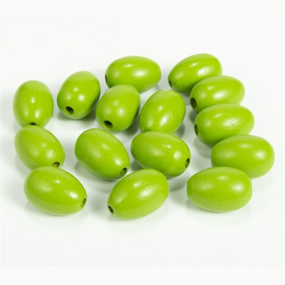 2,5-3CM kvetinové vajíčko v tvare veľkonočných drevených korálkov voľné farebné korálky na veľkonočné ručné práce DIY dekorácia darček