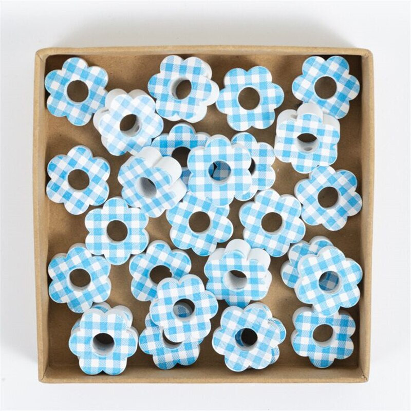 2,5-3CM kvetinové vajíčko v tvare veľkonočných drevených korálkov voľné farebné korálky na veľkonočné ručné práce DIY dekorácia darček