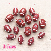 Valimiseks 3 suurust Plastic America Football Oliivikujulised helmed DIY Rõivaste tarvikud Käsitöökaunistus